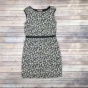 Ann Taylor Loft size Medium black floral dress